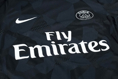 Camisa Retrô Paris Saint-Germain III 2017/18 - Masculina Nike - Preta - loja online