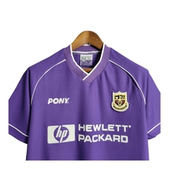 Camisa Tottenham II Retrô 98/99 - Pony Masculina - Roxa com detalhes em branco na internet