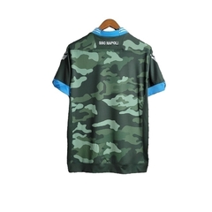 Camisa Retrô Napoli I 2013/2014 - Macron Masculina - Verde com detalhes em azul - comprar online