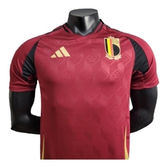 Camisa Bélgica I 24/25 - Jogador Adidas Masculina - Vermelha com detalhes em dourado e preto na internet