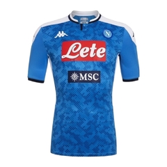 Camisa Retrô Napoli I 2019/20 - Masculina Kappa - Azul e branca
