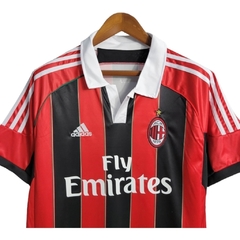 Camisa Retrô AC Milan I 2012/2013 - Masculina Adidas - Vermelha e preta com detalhes em branco e verde na internet