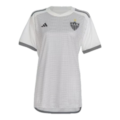 Camisa Atlético Mineiro II 24/25 - Torcedor Adidas Feminina - Branca com detalhes em cinza