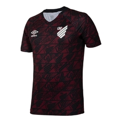 Camisa Athletico Paranaense Pré-jogo 25/26 - Torcedor Umbro Masculina - Vermelha com detalhes em preto - comprar online