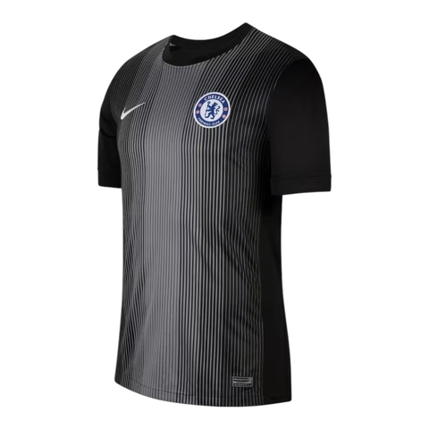 Camisa Chelsea Goleiro 25/26 - Torcedor Nike Masculina - Preta com detalhes em cinza