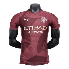 Camisa Manchester City III 24/25 - Jogador Puma Masculina - Vinho