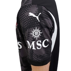 Camisa AC Milan Goleiro 24/25 - Torcedor Puma Masculina - Preta com detalhes em cinza na internet