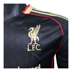 Camisa Liverpool Goleiro 25/26 - Jogador Adidas Masculina - Preta - EM SPORTS