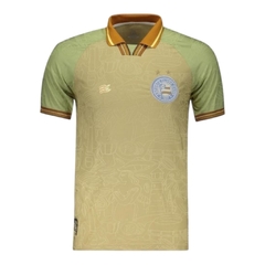 Camisa Bahia Edição especial Todas as Artes 25/26 - Torcedor Esquadrão Masculina - Bege e verde