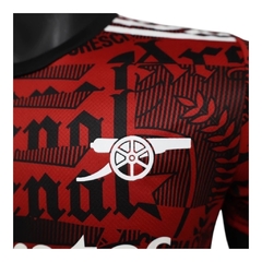 Camisa Arsenal Pré-jogo 25/26 - Jogador Adidas Masculina - Vermelha com detalhes em preto - EM SPORTS