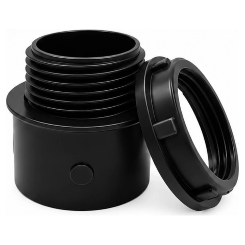 Conector Reto Unitário 3/4pol PVC Antichamas P/ Caixas Estanque - Preto