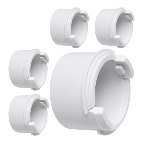 Conjunto 05un Adaptadores Conduletes 3/4pol Pvc Anti-chamas - Branco
