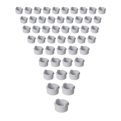 Kit 50un Adaptadores Conduletes 1/2pol Pvc Anti-chamas - Branco
