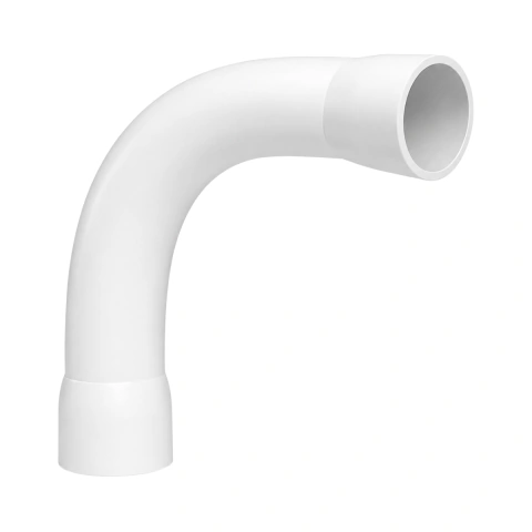 Curva Conectora Unitária 90° 3/4pol C/ Janela PVC Antichamas - Branco