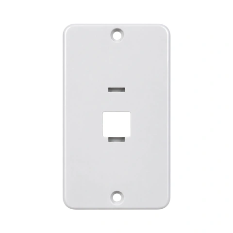Tampa Rj45 Unitária 4x2 P/ Condulete PVC Sobrepor Antichamas Reforçado - Branco