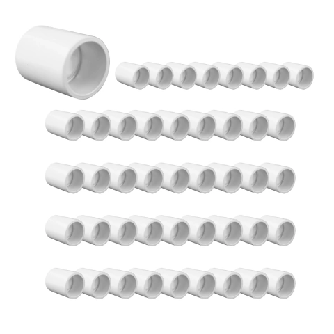 Luva De Ligação Conduite Eletroduto 1 polegada Kit 50 Peças - Branco
