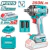 Llave de Impacto20V BL 350Nm INDUSTRIAL TOTAL TIWLI2035-4 (MALETIN, CARGADOR, Y DOS BATERIAS 2Ah)