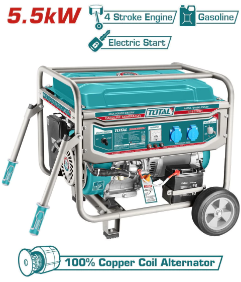 Grupo Electrogeno 5500W Arranque Electrico TOTAL TP155001-4