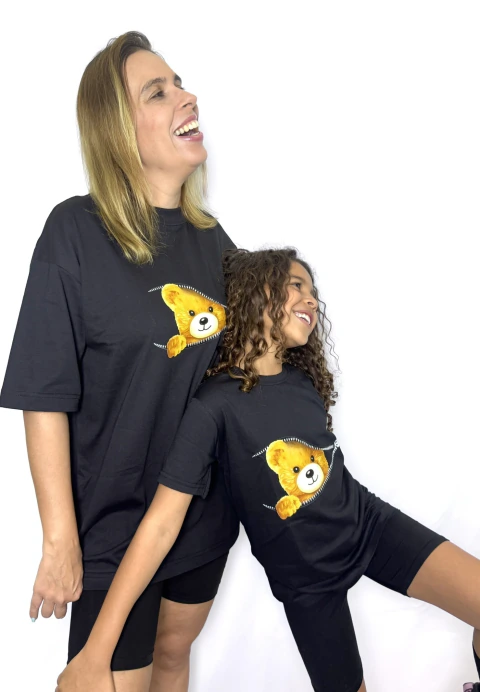Camisetas mãe e filha - Urso - comprar online