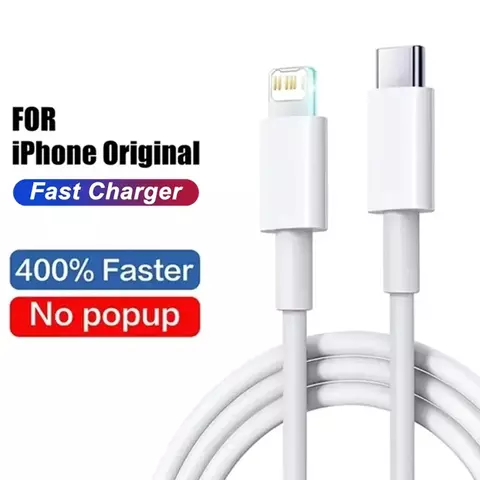 Cabo usb de carregamento rápido original pd, 35w, para iphone 14 8 7 plus 13 12