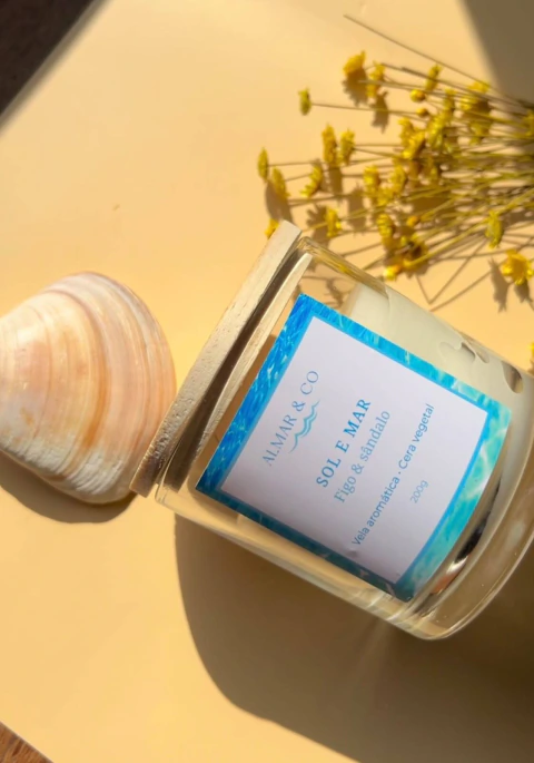 Vela Aromática Sol e Mar | Coleção Mares | 200 g
