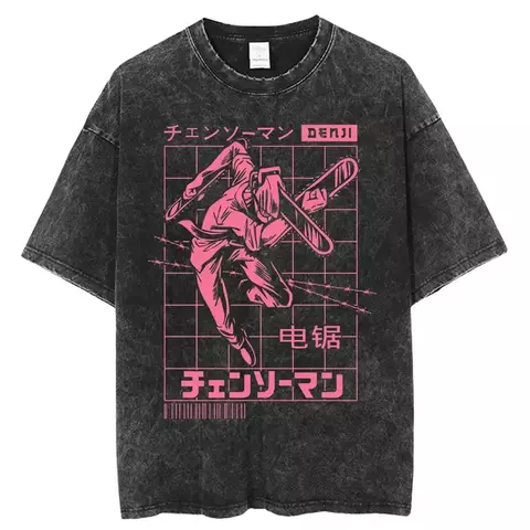T-Shirt Masculina Retrô Anime/Mangá Chainsaw Man MGWear© - comprar online