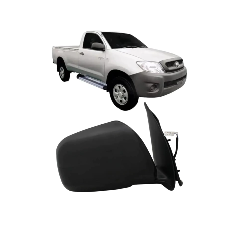 Retrovisor Toyota Hilux 2005 2006 2007 2008 2009 2010 2011 2012 2013 2014 15 Elétrico Preto Texturizado