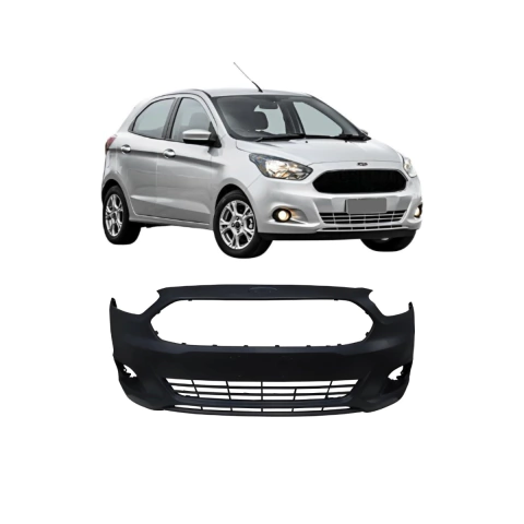 Parachoque Dianteiro Ford Ka Hatch Ka+ Sedan 2014 2015 2016 2017 2018 Preto Liso