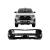 Parachoque Dianteiro Toyota Hilux 2021 2022 2023 Preto Liso Sem Grade