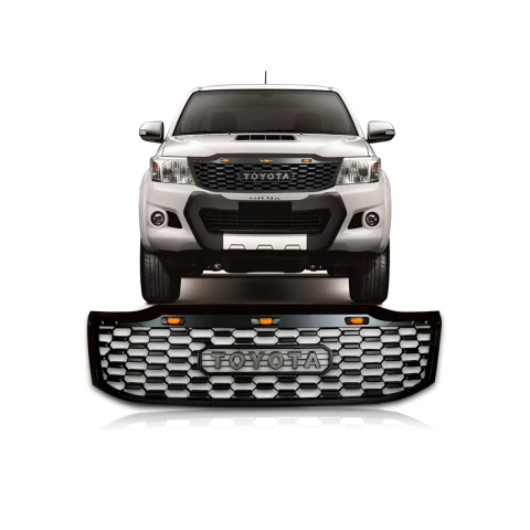 Grade Toyota Hilux 2012 2013 2014 2015 Preto Com Led
