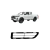 Grade Inferior Parachoque Dianteiro Esquerdo Toyota Hilux 2021 2024