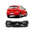 Parachoque Traseiro Vw Gol G5 2009 2010 2011 2012 Preto Liso Sem Furo