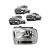 Farol Ford F250 F350 F4000 06/11 Foco Simples Cromado - loja online