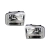 Par Farol Ford F250 F350 F4000 2006 A 2011 Foco Simples Cromado - comprar online