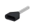 TERMINAL ILHOS DUPLO 1,5MM PRE ISOLADO PRETO - PCT 100UN