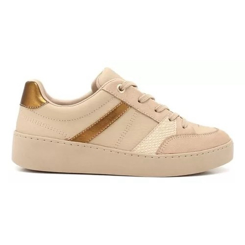 Tênis Feminino Camurça Almôndega/Bronze Ramarim 24-76203