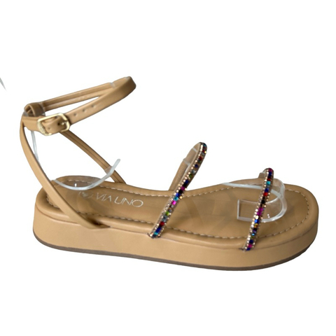 Sandália Flatform Feminina Palha Via Uno 803039