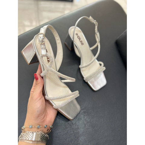 Sandália Feminina Festa Prata Quiz 61-3111-26