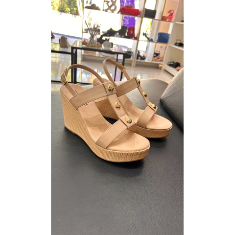 Sandália Feminina Anabela Amêndoa Quiz 61-1951-28