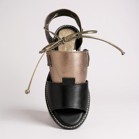 Sandália Roma Couro Preto Dani Duran 93301