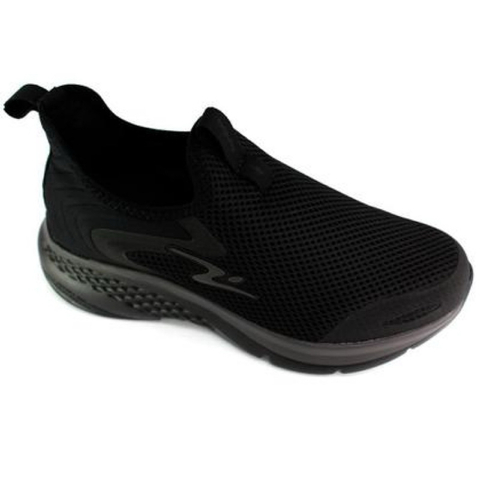 Tênis Fit Calce Fácil Preto Chumbo 8432F