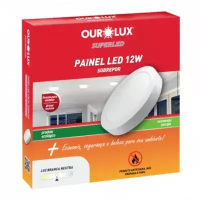 PLAFON LED SOBREPOR 12W BIV 6500K REDONDA - comprar online