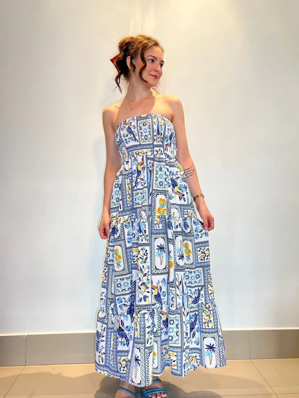 Vestido Midi - Tomara Que Caia