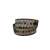 Cinto feminino couro pelo aplique PYRAMID marrom - comprar online