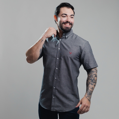 Camisa Oxford MC- C425056