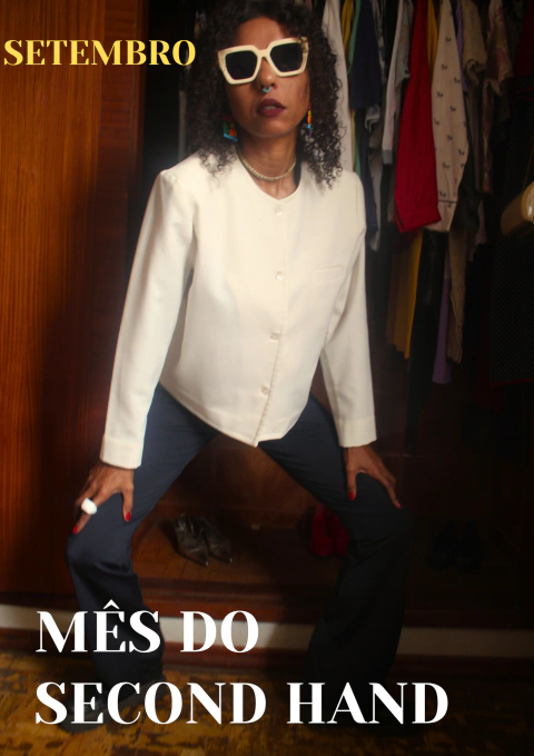 Casaqueto feminino off white gola careca tam G