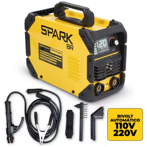 Máquina Solda Inversora 120MMA Bivolt Painel Digital
