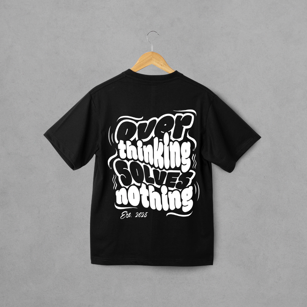Camiseta Over Thinking Oversized Premium
