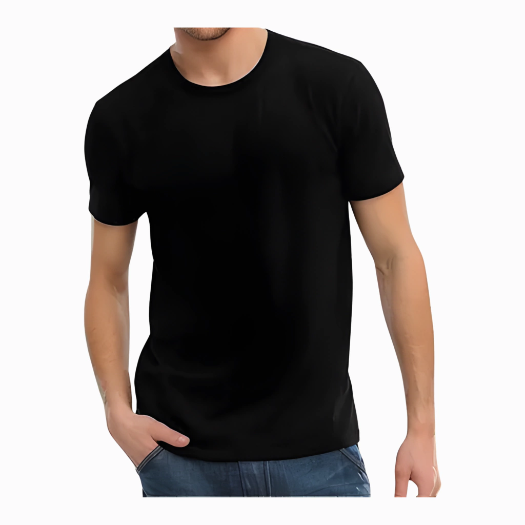 Remera lisa ADULTOS negra