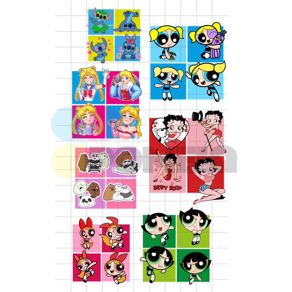 Plancha DTF para textil 58x100 - DIBUJITOS